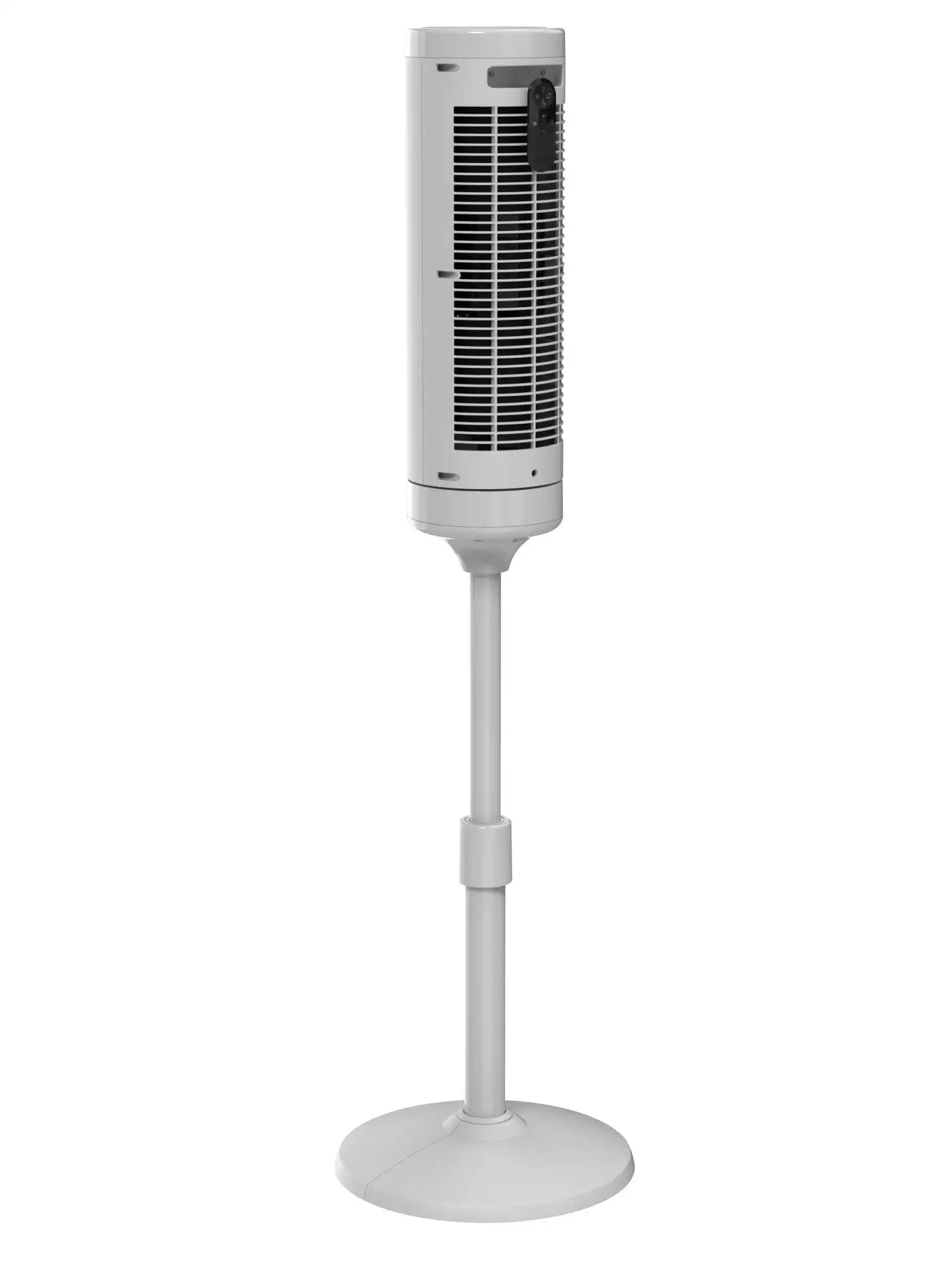 Lasko WhisperForce™ DC 54" Pedestal Tower Fan (8-speed, remote, timer, gray)