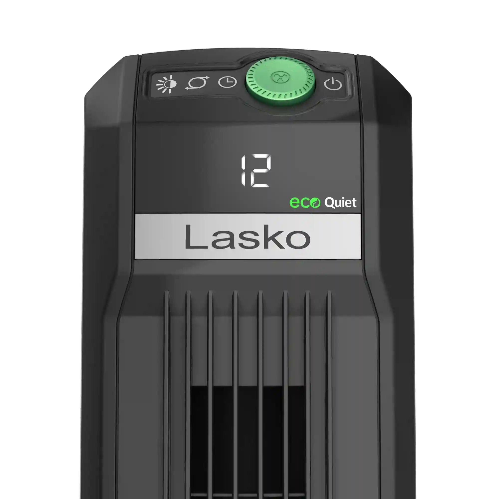 Lasko EcoQuiet DC 42" Tower Fan (12-speed, remote, timer, black)