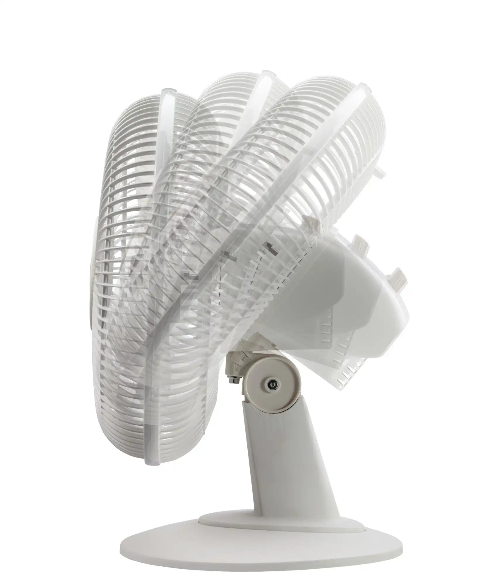 Lasko 12" Table Top Fan (3-speed, manual, 180° oscillation, white)