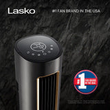 Lasko Summit Whisperforce™ DC 40" Tower Fan (12-speed, remote, black)