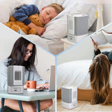 Lasko SlumberBreeze 2-in-1 Table Fan and White Noise Machine, SB101, White