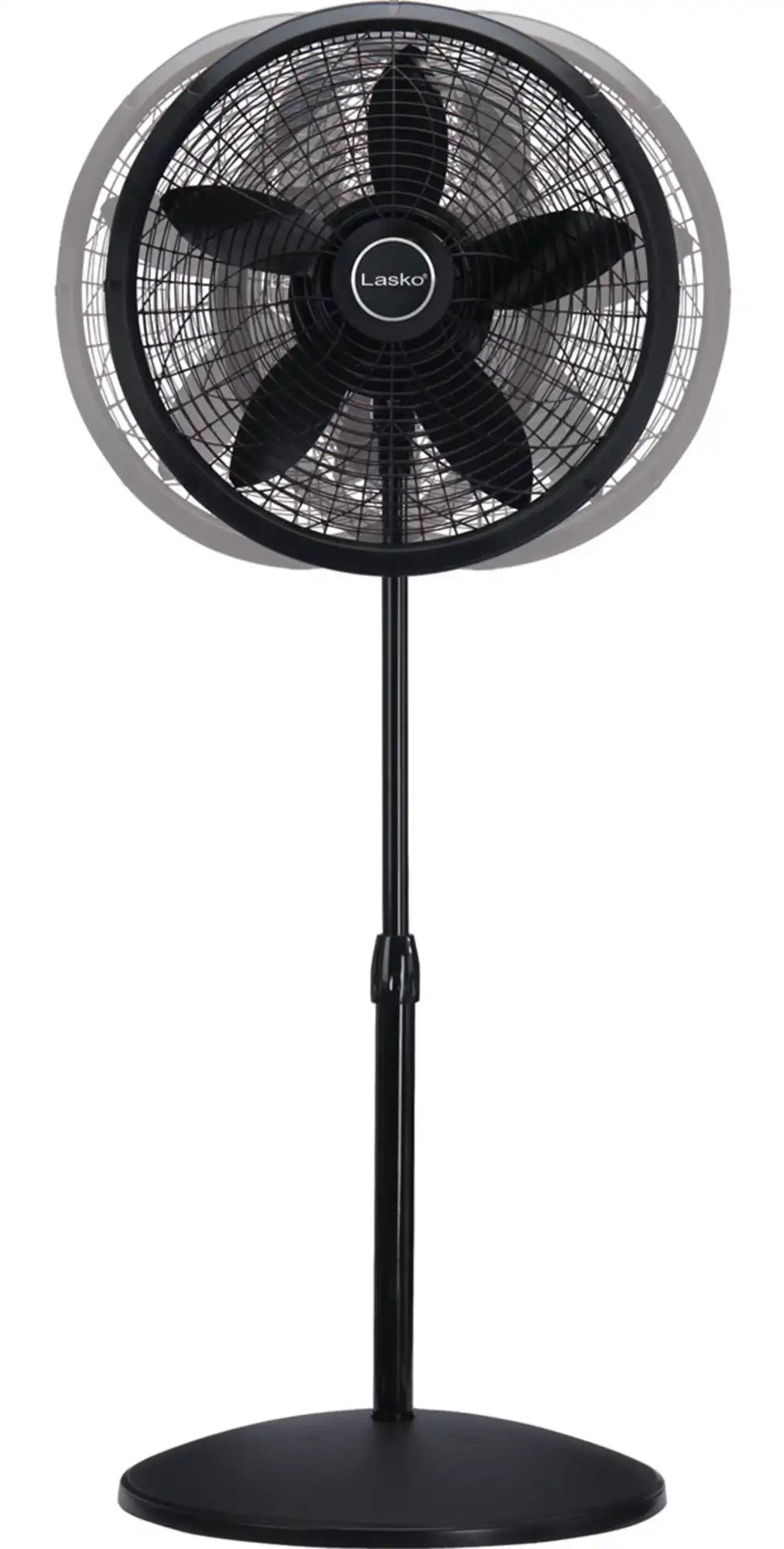 Lasko Performance 18" 3-speed Pedestal Fan (3-speed, manual, black)