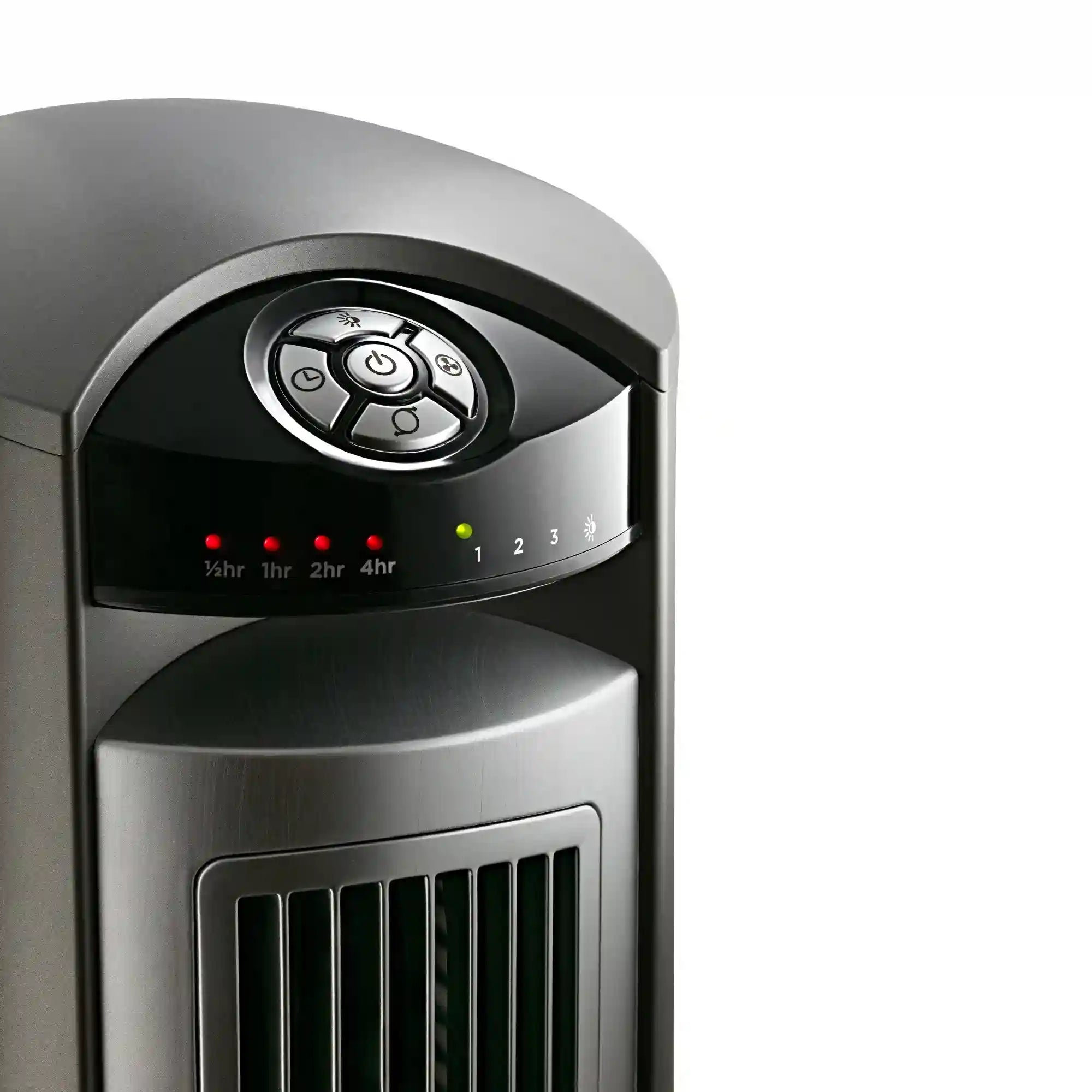 Lasko Wind Curve® 42" Tower Fan (3-speed, remote, timer, silver)