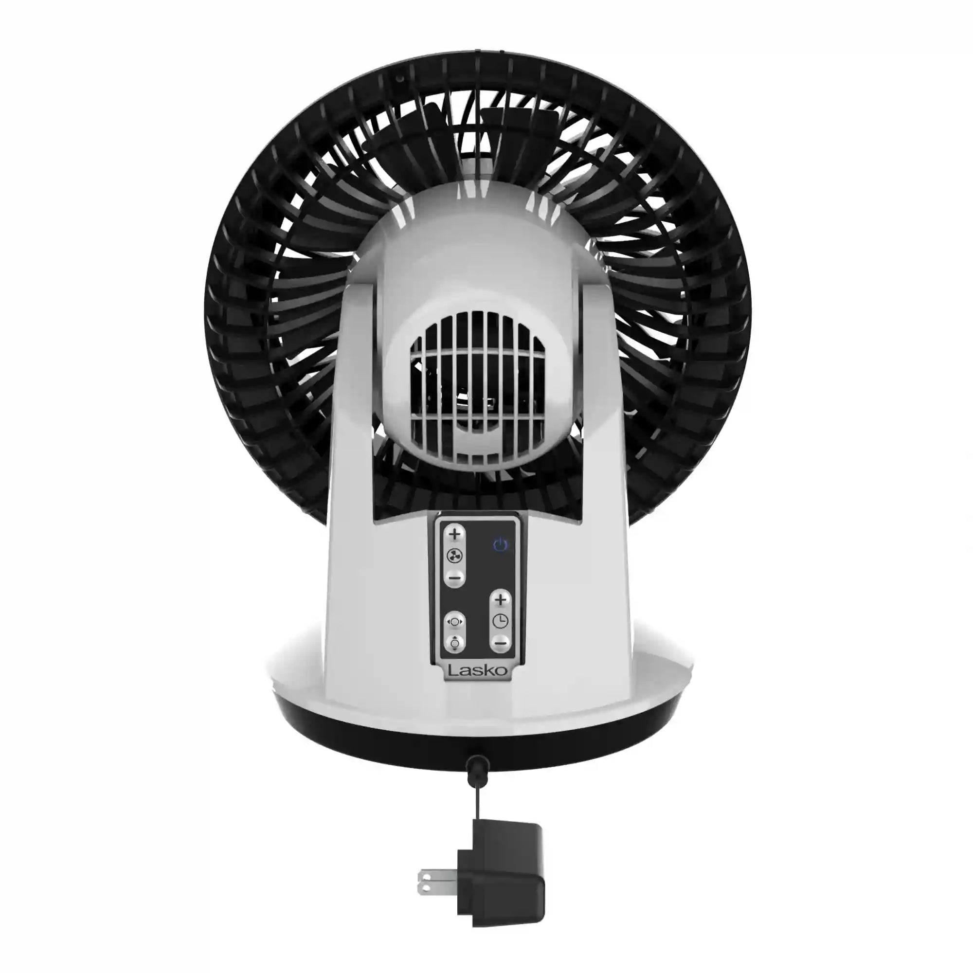 Lasko Whirlwind EcoQuiet DC 7" Orbital Air Circulator Fan (12-speed, remote, timer, white)