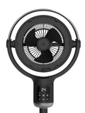 Lasko Whirlwind™ Orbital Pedestal Fan (24-speed, remote, 150° oscillation, black)