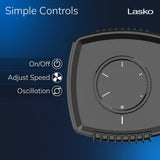 Lasko SlumberBreeze 2-in-1 Table Fan and White Noise Machine, SB100, Black