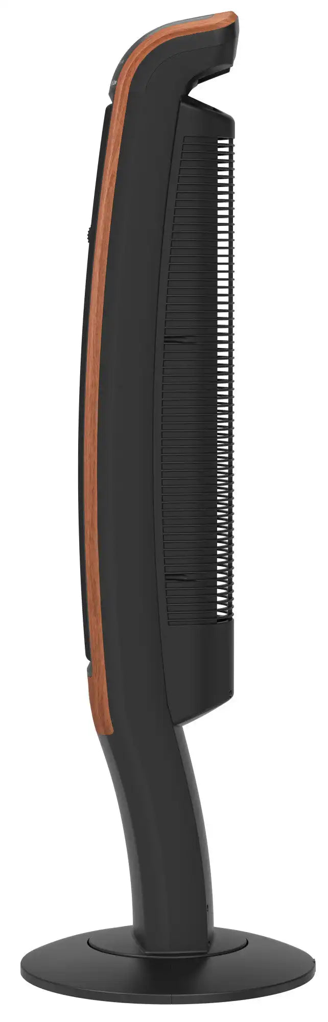 Lasko Wind Curve® 42" Tower Fan (3-speed, remote, timer, bluetooth, black/woodgrain)