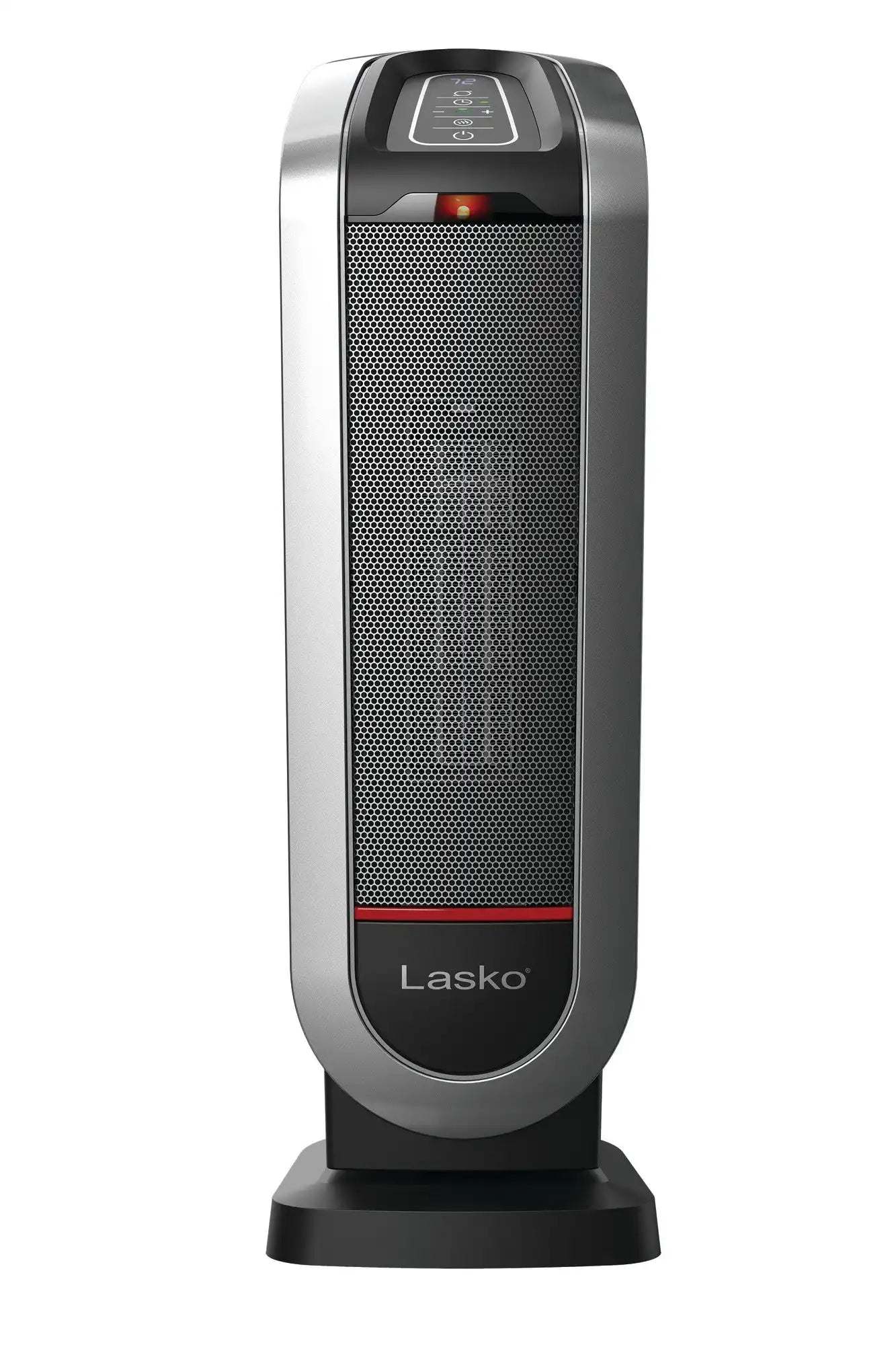 Lasko 22" Ceramic Tower Heater (3 heat settings, remote, timer, thermostat, tip-over switch, black)