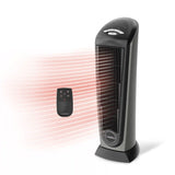 Lasko 23" Ceramic Tower Heater (2 heat settings, remote, timer, thermostat, black)