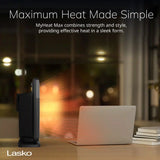 Lasko CD09101 MyHeat Max 9" Digital Ceramic Space Heater with Tip Switch, Black