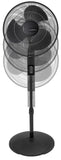 Lasko 16" Pedestal Fan (4-speed, remote, timer, thermostat, black)
