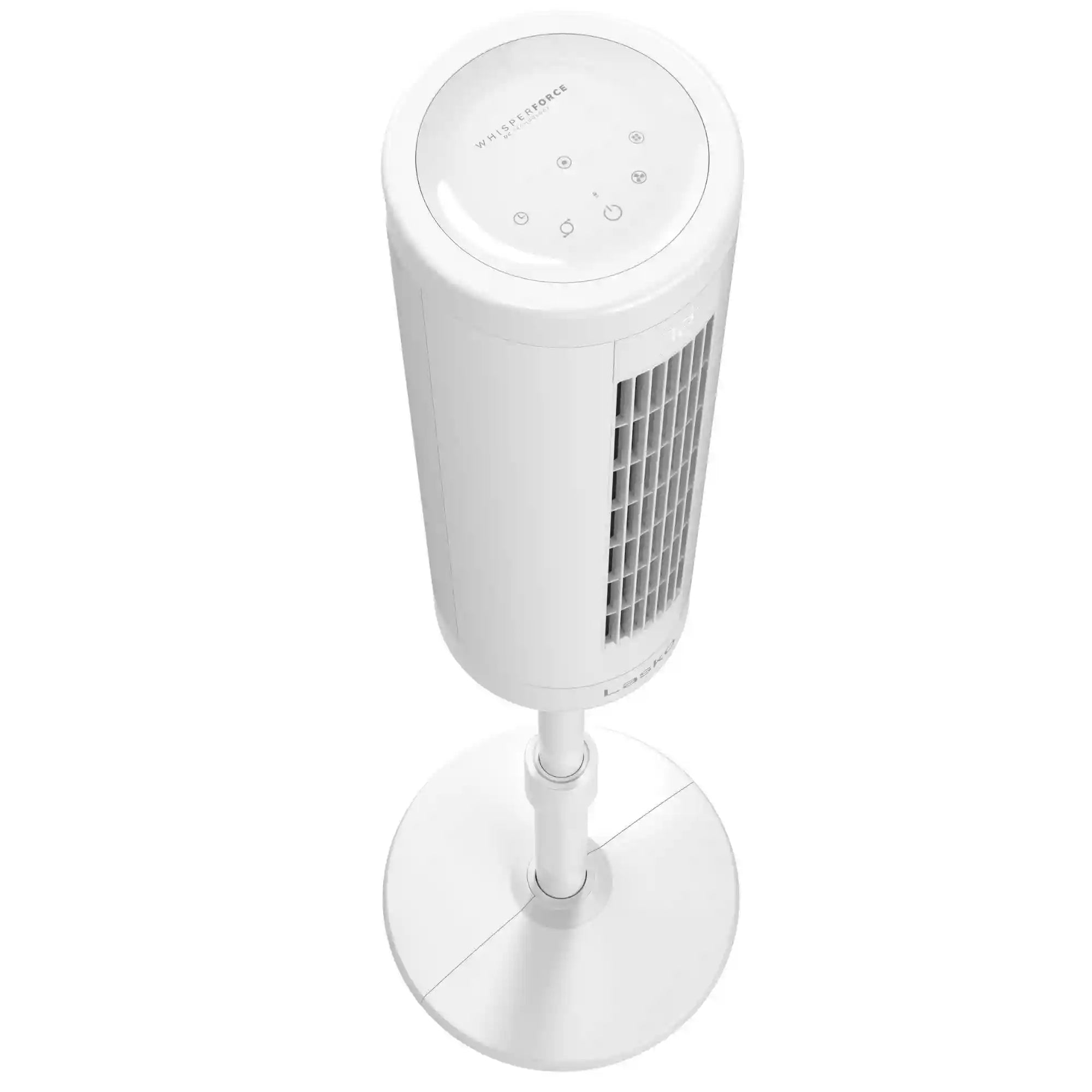 Lasko RTF WhisperForce™ DC 54" Pedestal Tower Fan (8-speed, remote, timer, white)