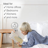 Lasko 6" Personal Clip-On Fan (2-speed, manual, white)