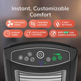 Lasko Elite 23" Ceramic Console Heater (3 heat settings, remote, timer, thermostat, black)