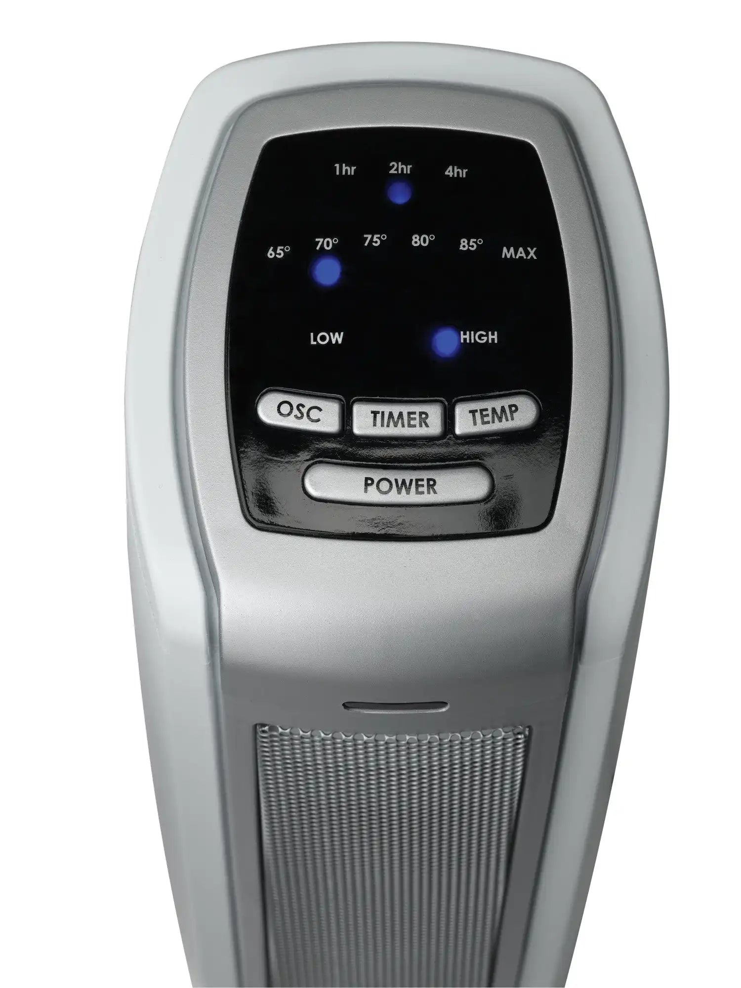 Lasko 23" Ceramic Tower Heater (2 heat settings, timer, thermostat, silver)