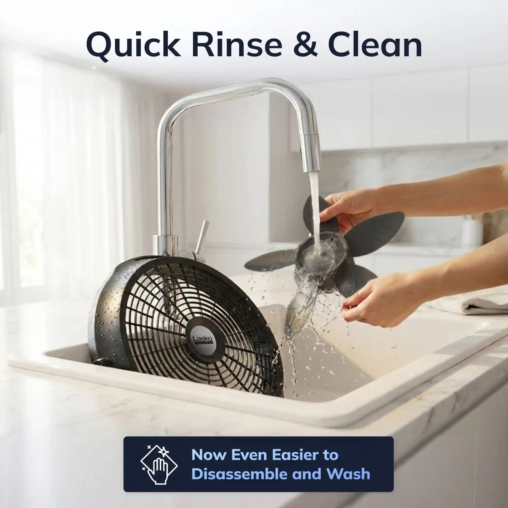 Lasko Wind Machine® 20" Air Circulator Floor Fan (3-speed, manual, 360° airflow, black)