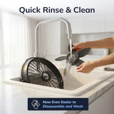 Lasko Wind Machine® 20" Air Circulator Floor Fan (3-speed, manual, 360° airflow, black)