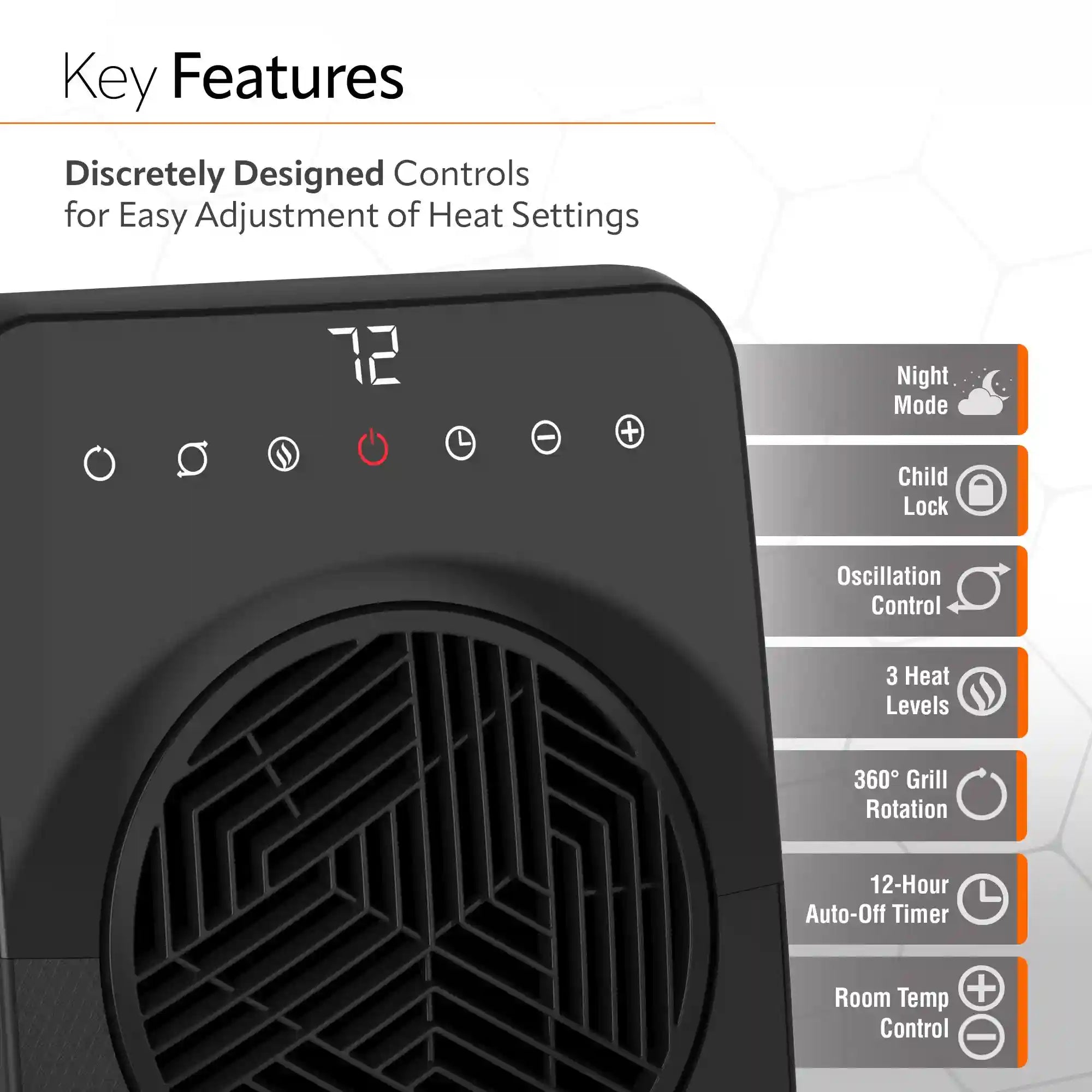 Lasko Elite 23" Ceramic Console Heater (3 heat settings, remote, timer, thermostat, black)