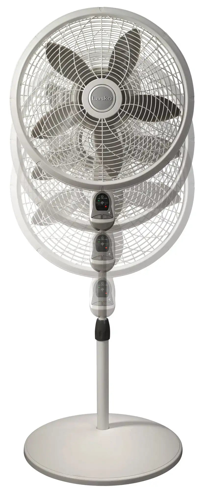 Lasko Performance 18" Pedestal Fan (3-speed, remote, timer, white)