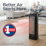 Lasko 1500W Oscillating Ceramic Tower Space Heater, CT16450, Black