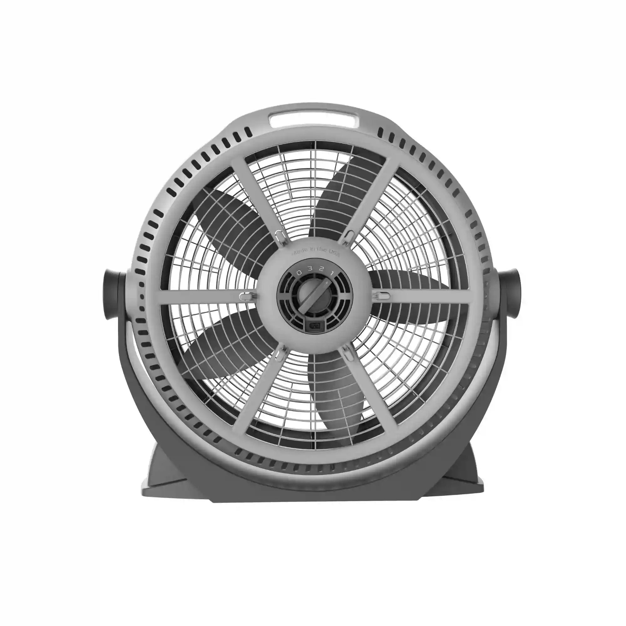 Lasko Wind Machine® 20" Air Circulator Floor Fan (3-speed, manual, 360° airflow, gray)