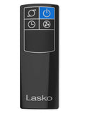 Lasko 38" Hybrid Tower Fan (4-speed, remote, timer, black/silver)