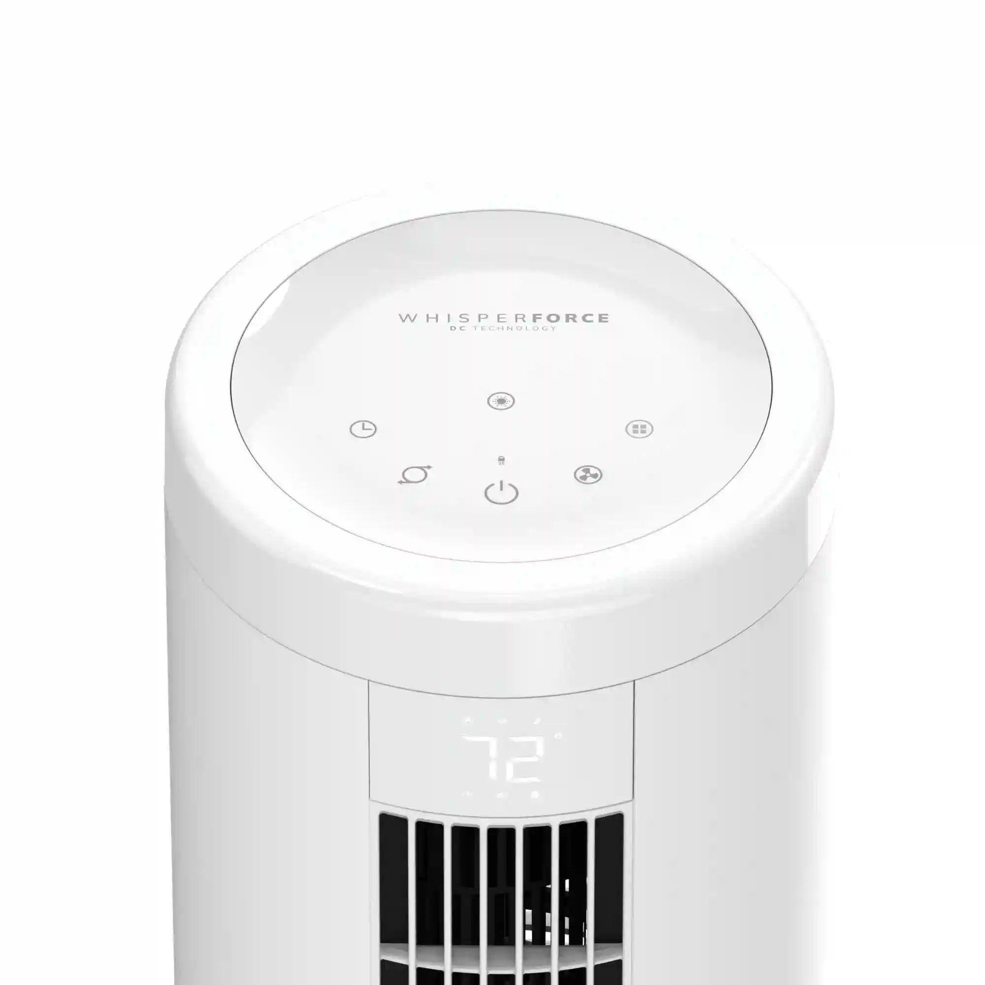 Lasko RTF WhisperForce™ DC 54" Pedestal Tower Fan (8-speed, remote, timer, white)