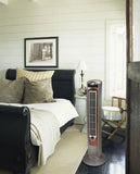 Lasko Wind Curve® 42" Tower Fan (3-speed, remote, timer, gray/woodgrain)