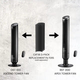Lasko Summit 36" Tower Fan & Air Cleaner (4-speed, remote, mesh filtration, black)