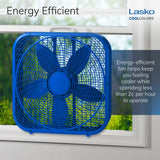 Lasko Cool Colors Box Fan (blue)