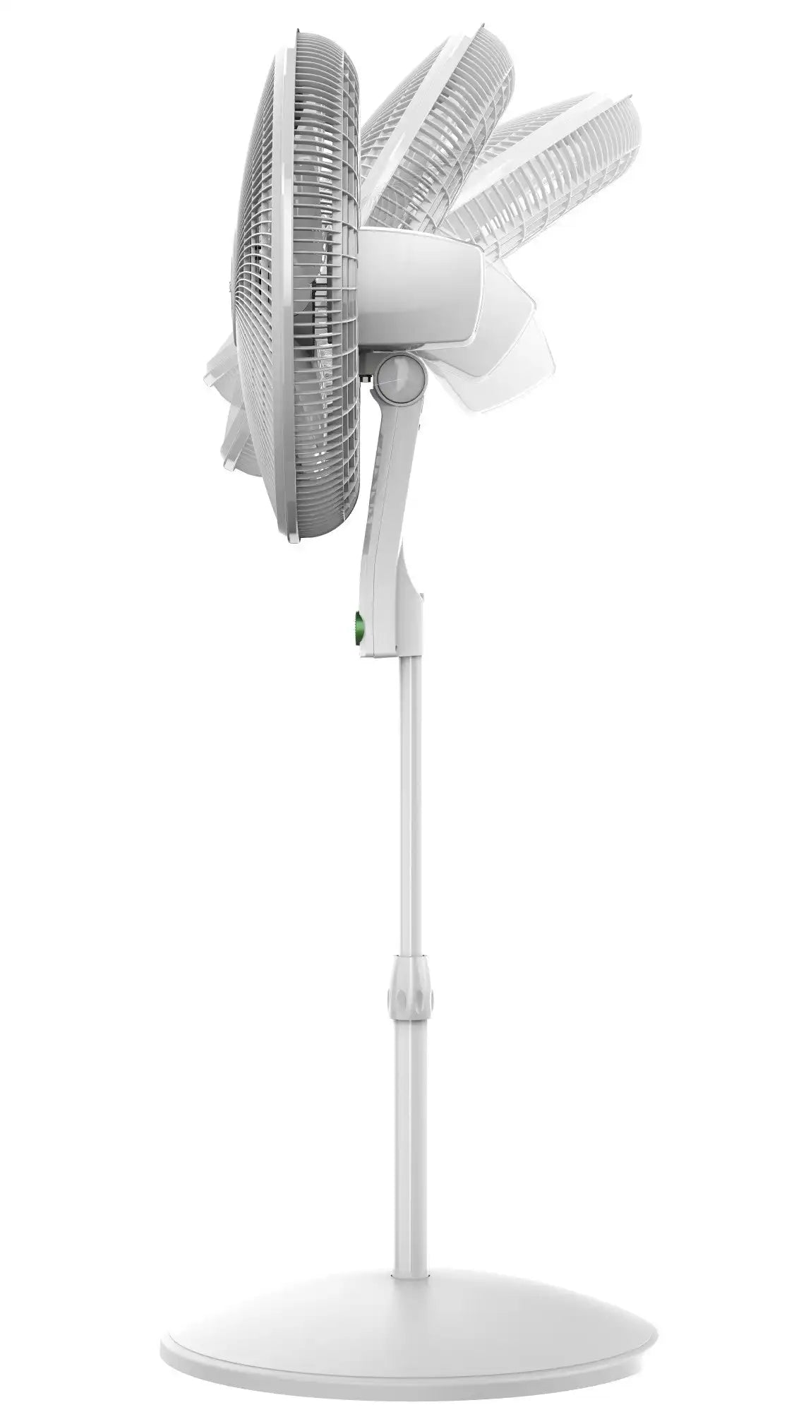 Lasko WhisperForce™ 18" 4-speed EcoQuiet DC Motor Pedestal Fan with Remote & Timer (white, model S18705)
