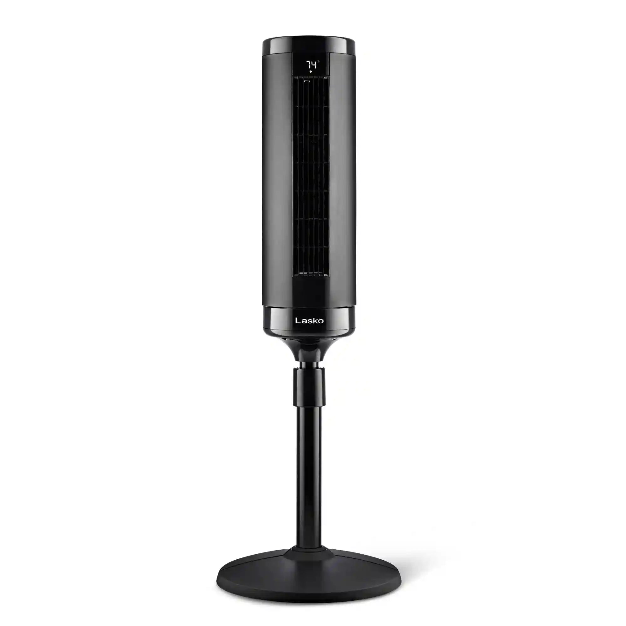 Lasko Summit Whisperforce™ DC 54" Pedestal Tower Fan (8-speed, remote, timer, black)