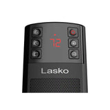 Lasko CT22850 1500W Ceramic Tower Space Heater with Tip-Switch and Remote: Black