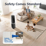 Lasko High Velocity WhisperForce™ DC 35" Tower Fan (12-speed, remote, timer, 90° oscillation, black)