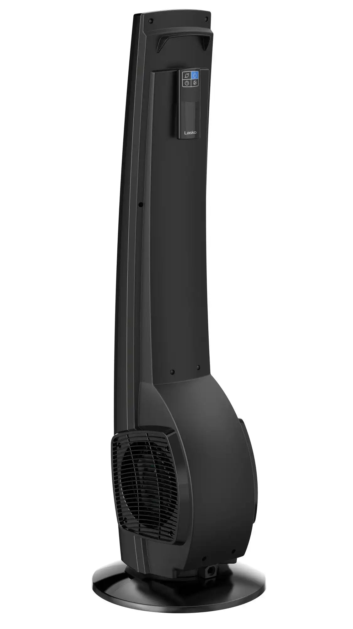 Lasko 38" Hybrid Tower Fan (4-speed, remote, timer, black/silver)