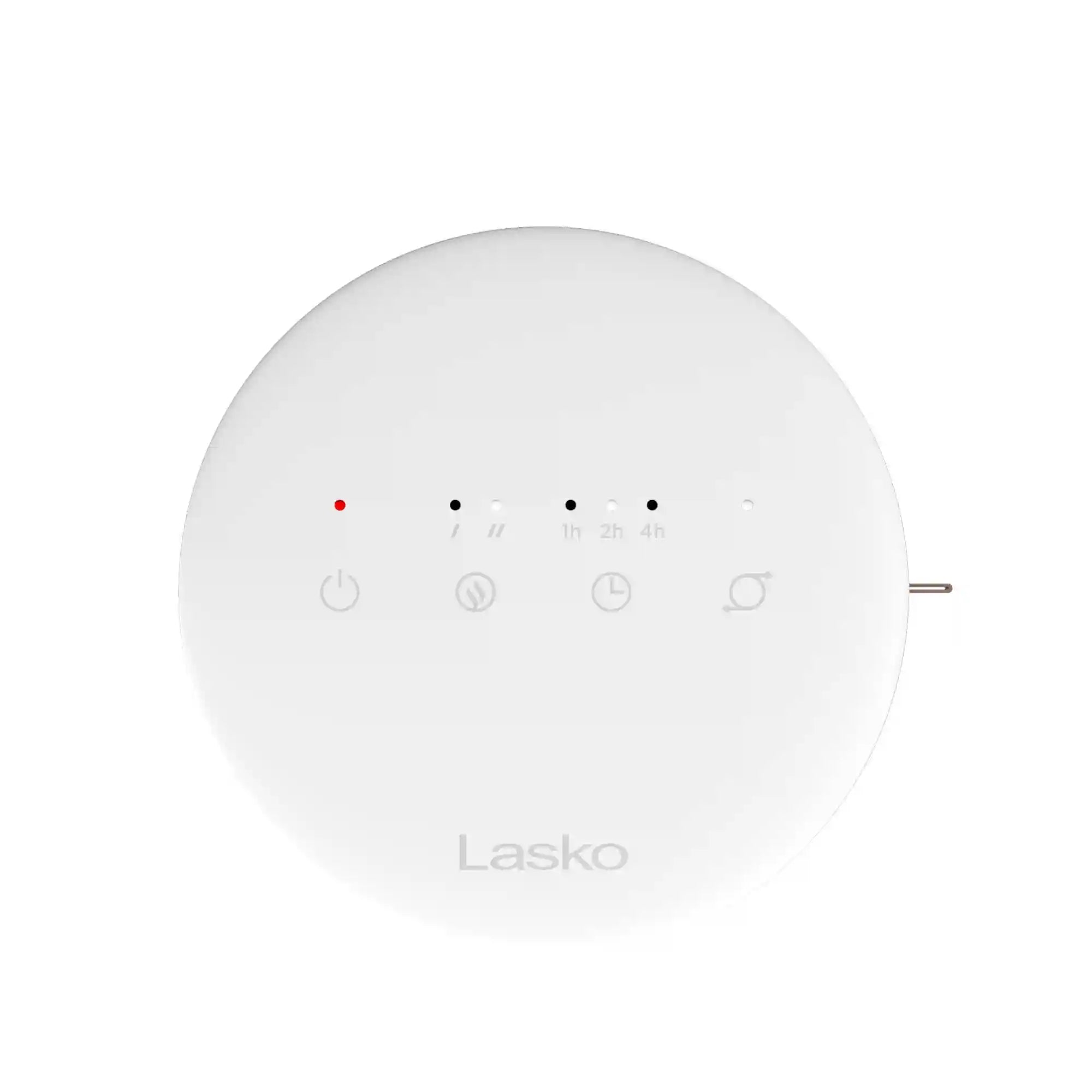 Lasko 9" Table Top Heater (2 heat settings, manual, timer, oscillation, tip-over switch, white)