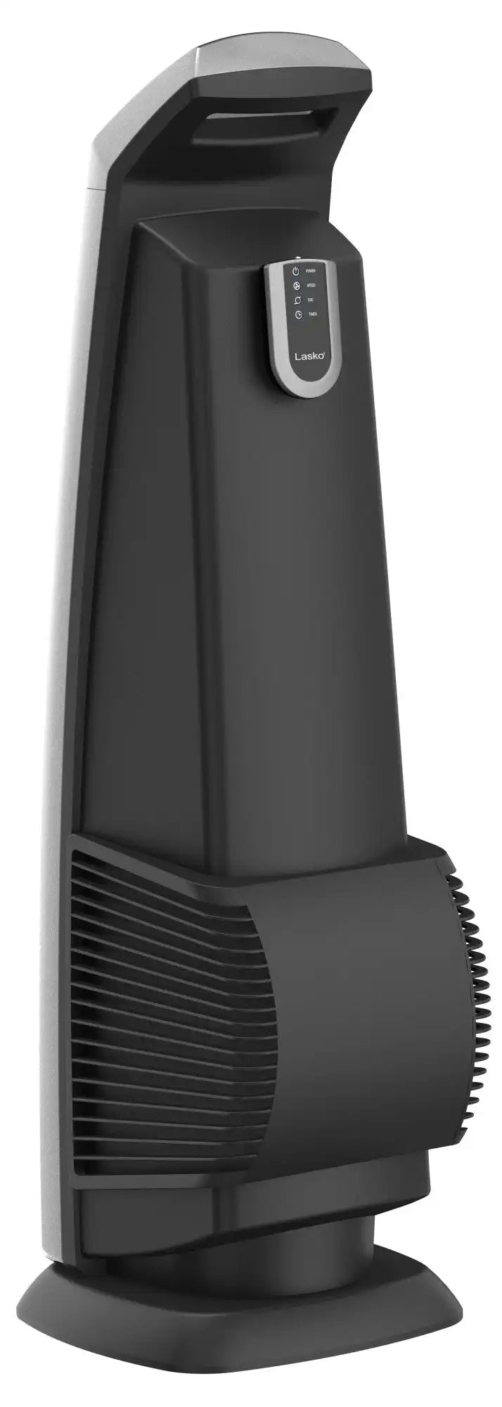 Lasko High Velocity 35" Tower Fan (3-speed, remote, timer, silver/black)