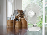 Lasko 12" Table Top Fan (3-speed, manual, white)