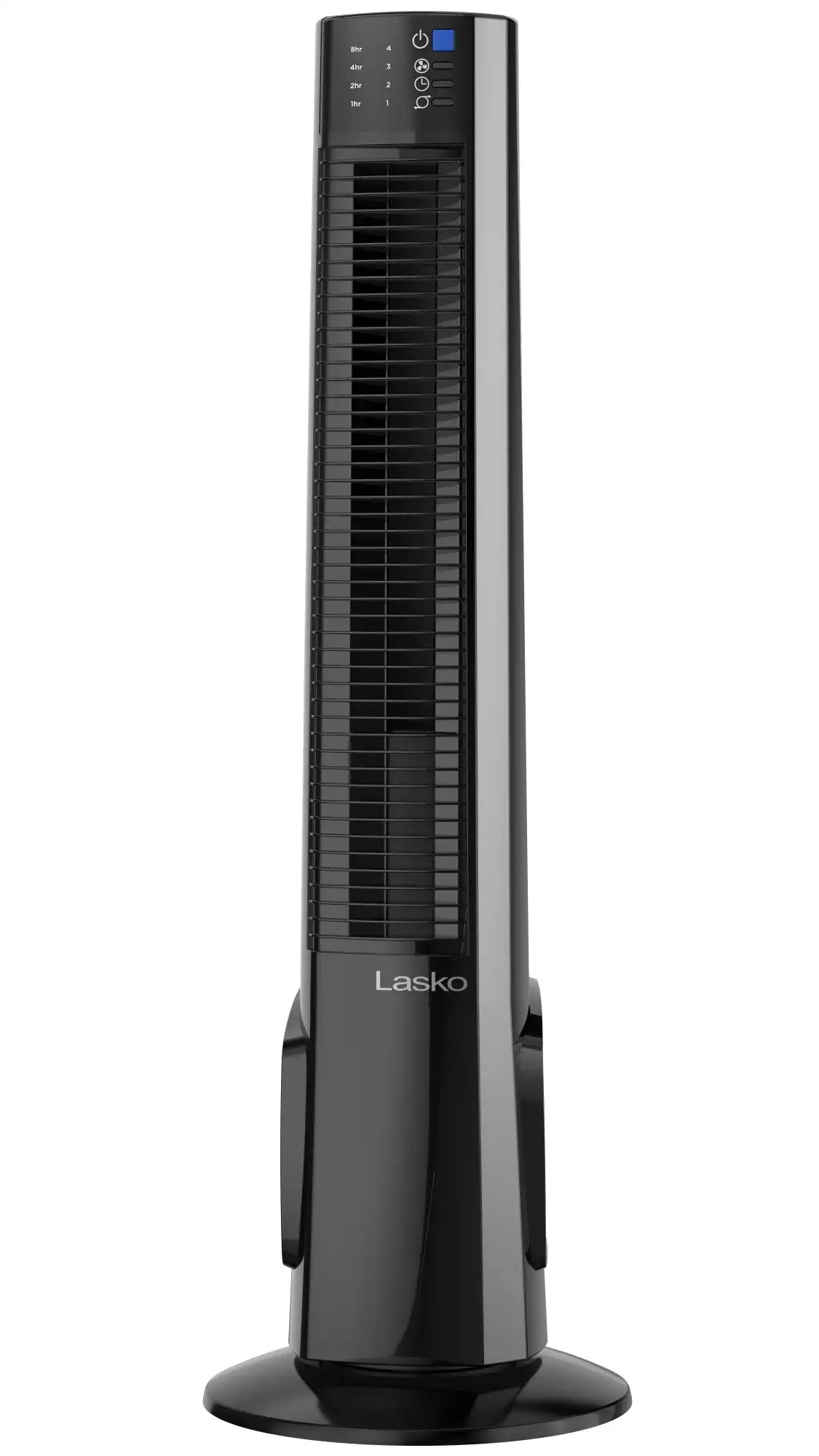 Lasko 38" Hybrid Tower Fan (4-speed, remote, timer, black/silver)