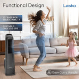 Lasko High Velocity 35" Tower Fan (3-speed, remote, timer, black)