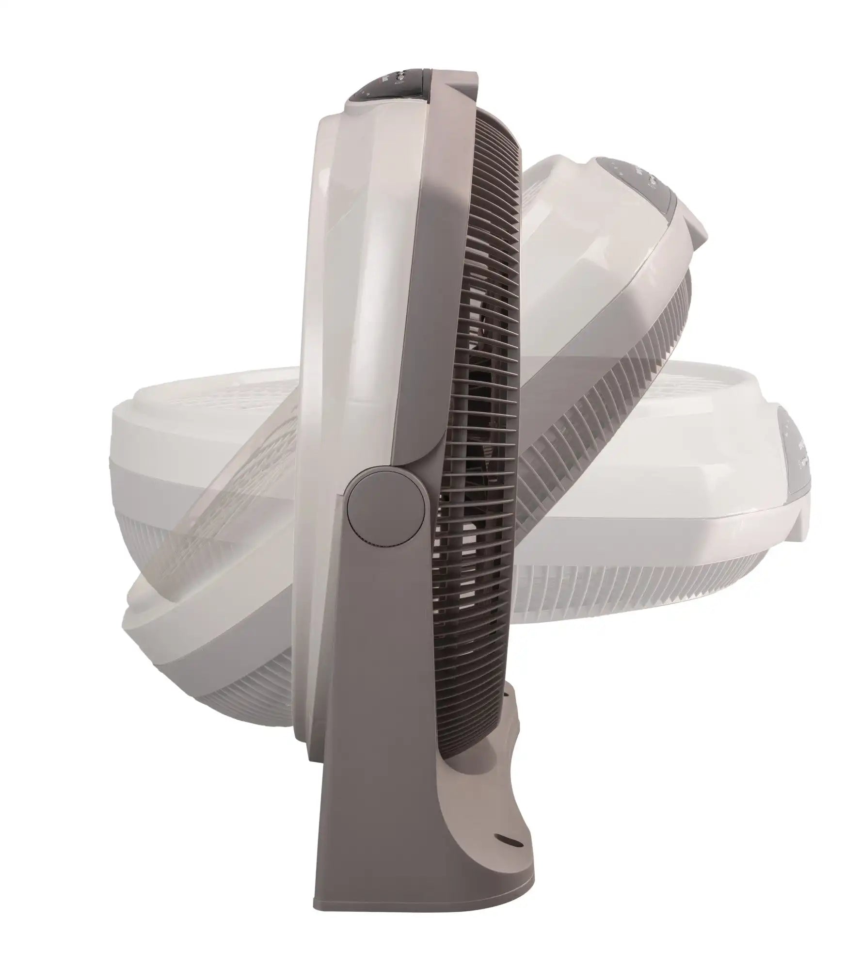 Lasko Wind Tunnel® 20" Air Circulator Floor Fan (3-speed, remote, timer, 360° airflow, gray)