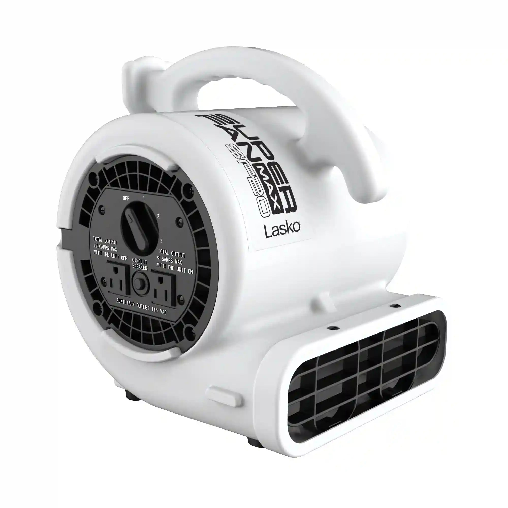 Lasko SF-20-G2 Super Fan Max Multi-Purpose Compact Air Mover, Gray