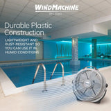 Lasko Wind Machine® 20" Air Circulator Floor Fan (3-speed, manual, 360° airflow, gray)