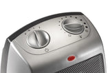 Lasko 9" Ceramic Table Top Heater (2 heat settings, manual, thermostat, silver)