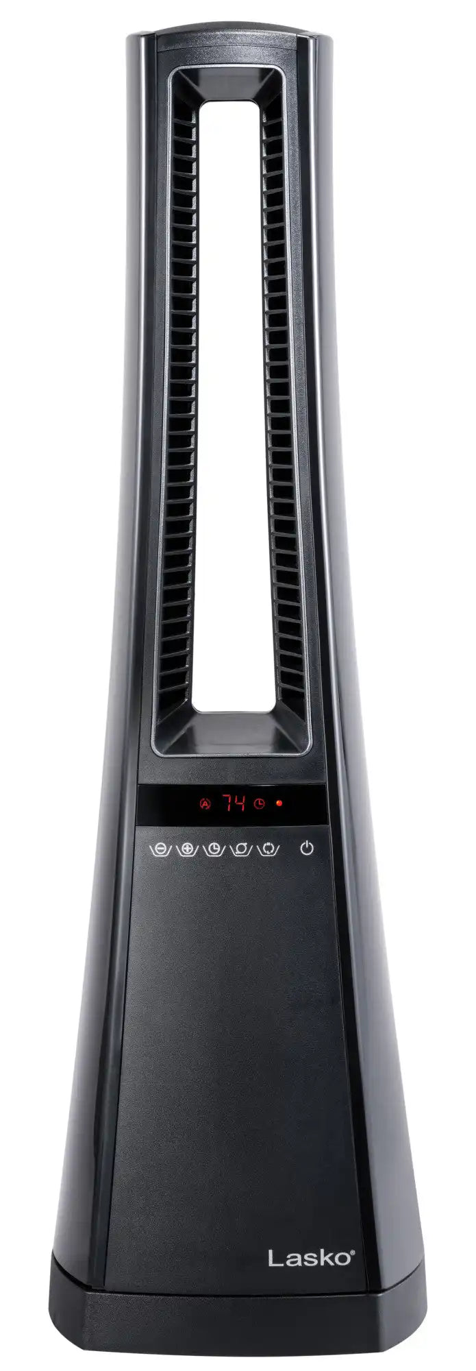Lasko Air Logic 27" Bladeless Tower Heater (2 heat settings, remote, timer, black)