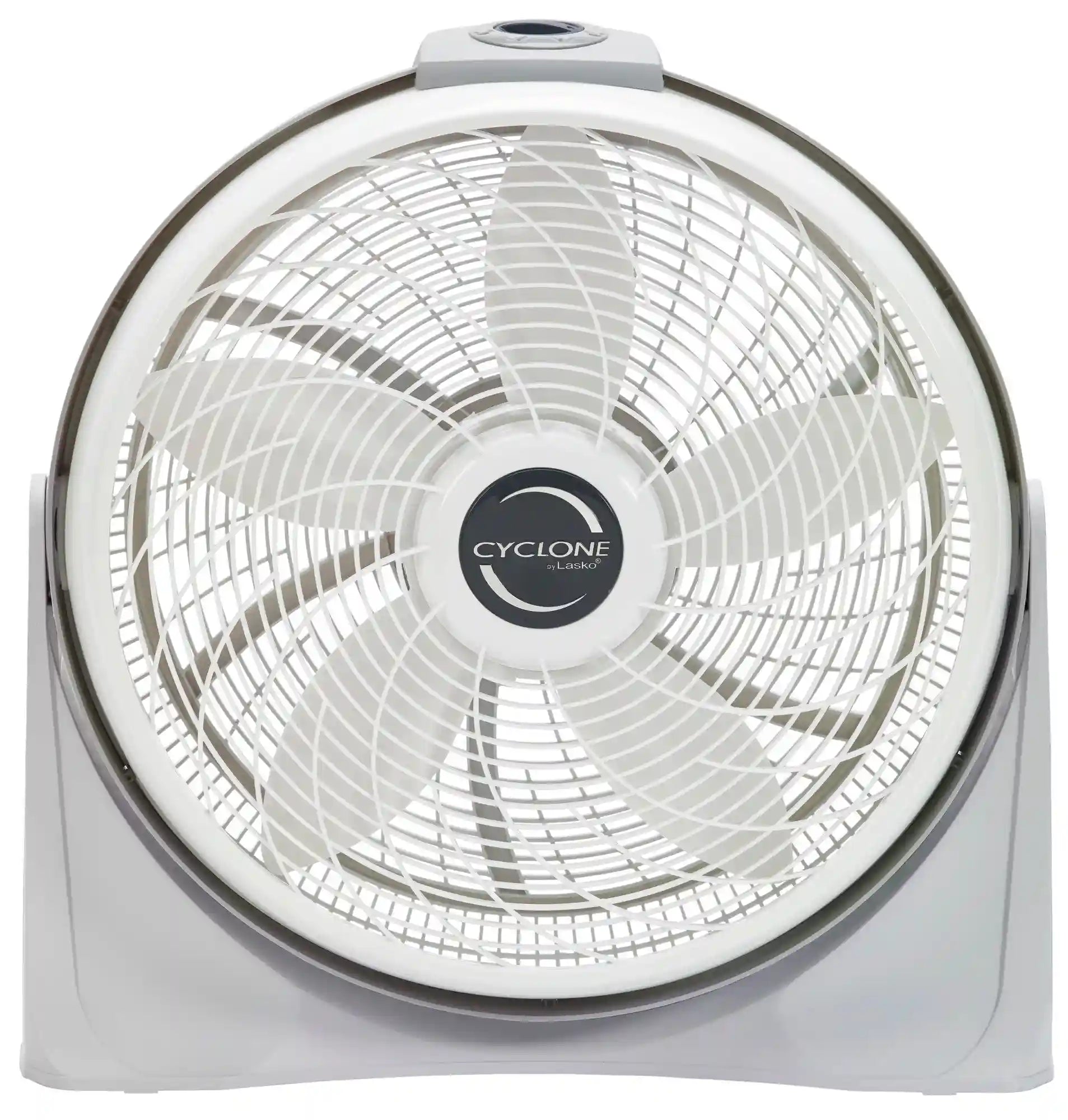 Lasko Cyclone® 20" Air Circulator Floor Fan (3-speed, manual, 90° oscillation, white)