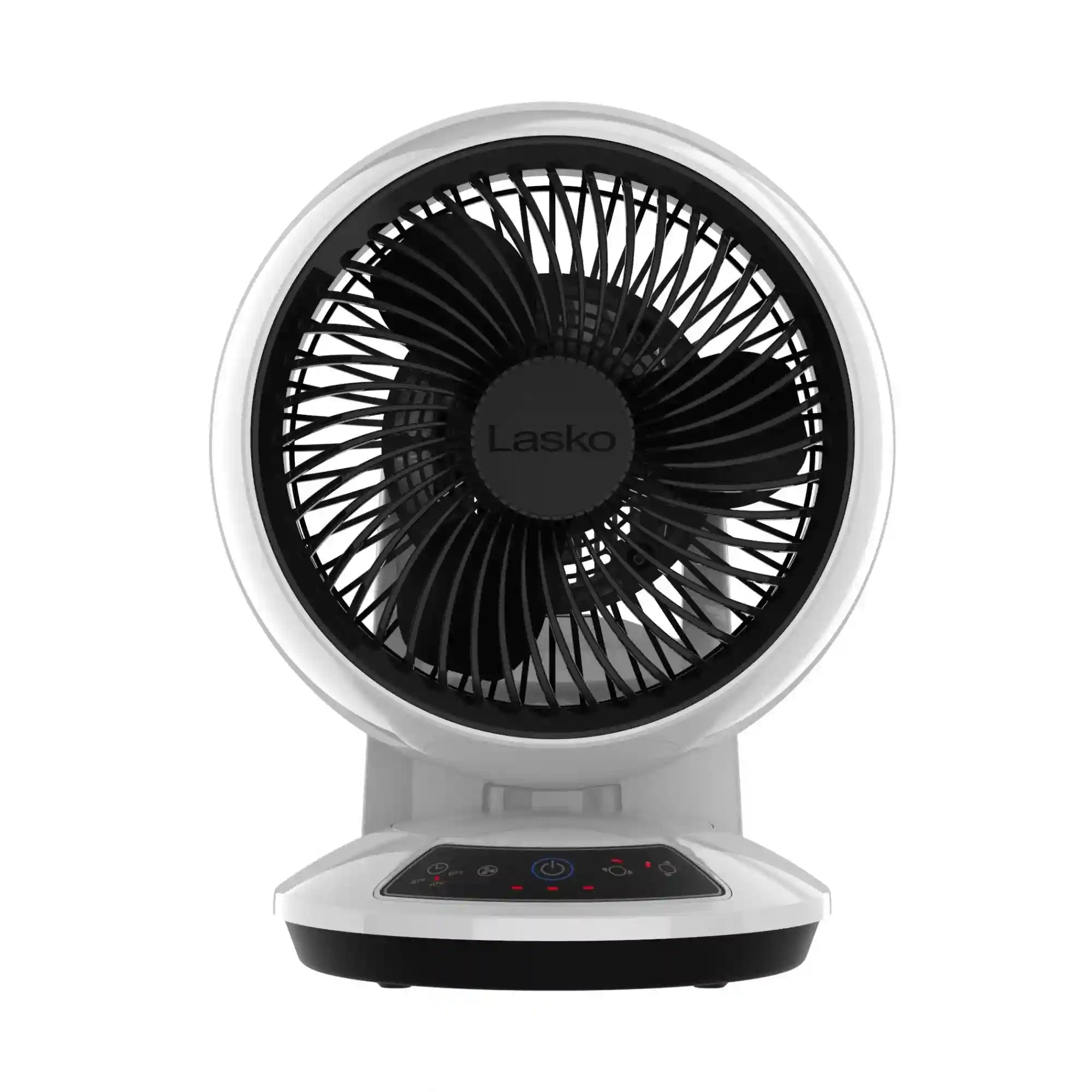 Lasko Whirlwind 7" Orbital Air Circulator Fan (3-speed, remote, white)