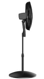Lasko WhisperForce™ 18" 4-speed EcoQuiet DC Motor Pedestal Fan with Remote & Timer (black, model S18708)