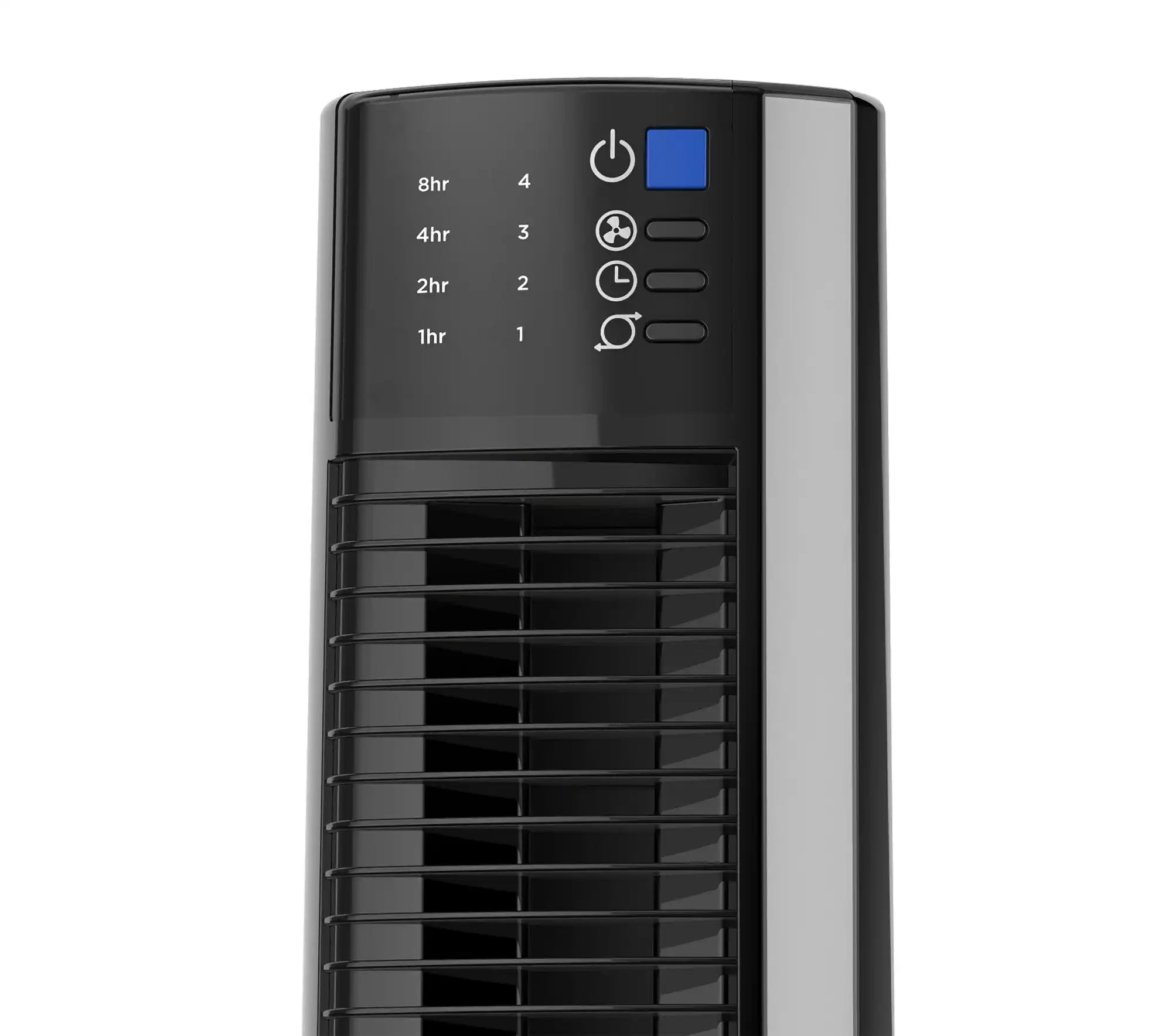 Lasko 38" Hybrid Tower Fan (4-speed, remote, timer, black/silver)
