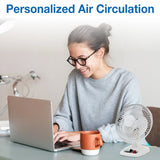 Air King 6" Table Top Fan (2-speed, manual, white)